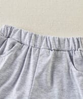 ⁦بلوفر ولادي فخم بقبعة بدون أكمام + شورت نمط مريح للاطفال الرضع (نسخة)⁩ - الصورة ⁦6⁩