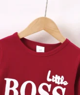 ⁦طقم ولادي مكون من قطعتين  بنمط BOOS⁩ - الصورة ⁦7⁩