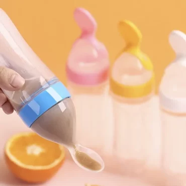 ⁦ملعقة رضاعة للأطفال الرضع , بتصميم مبتكر تجمع بين زجاجة الرضاعة وملعقة التغذية في قطعة واحدة مريحة وصحية⁩ - الصورة ⁦4⁩
