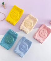 ⁦أغطية ركب للأطفال على شكل إيموجي مبتسمة بتصميم مريح وجذاب مثالية لحماية ركب طفلك الصغير أثناء الزحف واللعب⁩ - الصورة ⁦4⁩