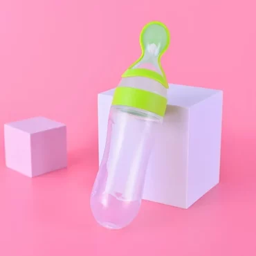 ⁦ملعقة رضاعة للأطفال الرضع , بتصميم مبتكر تجمع بين زجاجة الرضاعة وملعقة التغذية في قطعة واحدة مريحة وصحية⁩ - الصورة ⁦6⁩