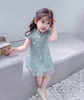 ⁦فستان بناتي بتصميم كوري حديث⁩ - الصورة ⁦2⁩