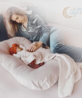 ⁦جيجيرو كرسي استرخاء للاطفال حديثي الولادة من عمر 0-12 شهر، تصميم بيونيك للنوم في السرير، وسادة ناعمة وجيدة التهوية للاطفال حديثي الولادة، قابلة للغسل⁩ - الصورة ⁦2⁩