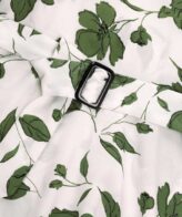 ⁦فستان بحزام طباعة الأزهار أكمام فانوس⁩ - الصورة ⁦3⁩