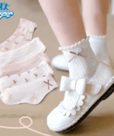 ⁦طقم جوارب قطنية شبكية مكون من 5أزواج⁩ - الصورة ⁦2⁩