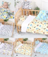 طقم بطانية ناعمة مع وسادة بأشكال حديثة