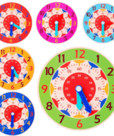 لعبة ساعة تعليمية خشبية للاطفال لتعلم المبكر
