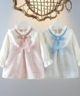 فستان بأكمام طويلة بتصميم راقي